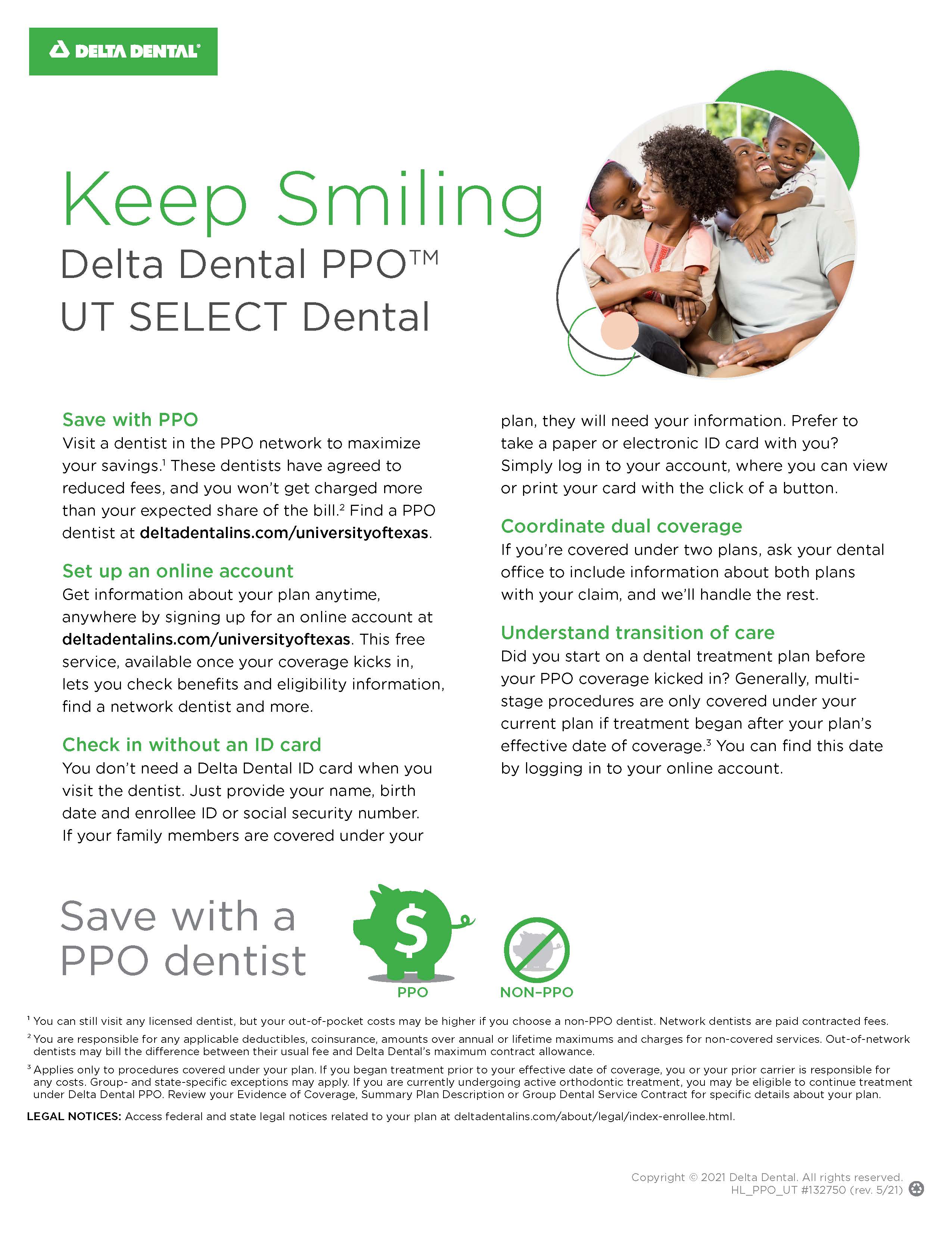 Delta Dental PPO UT SELECT Dental plan