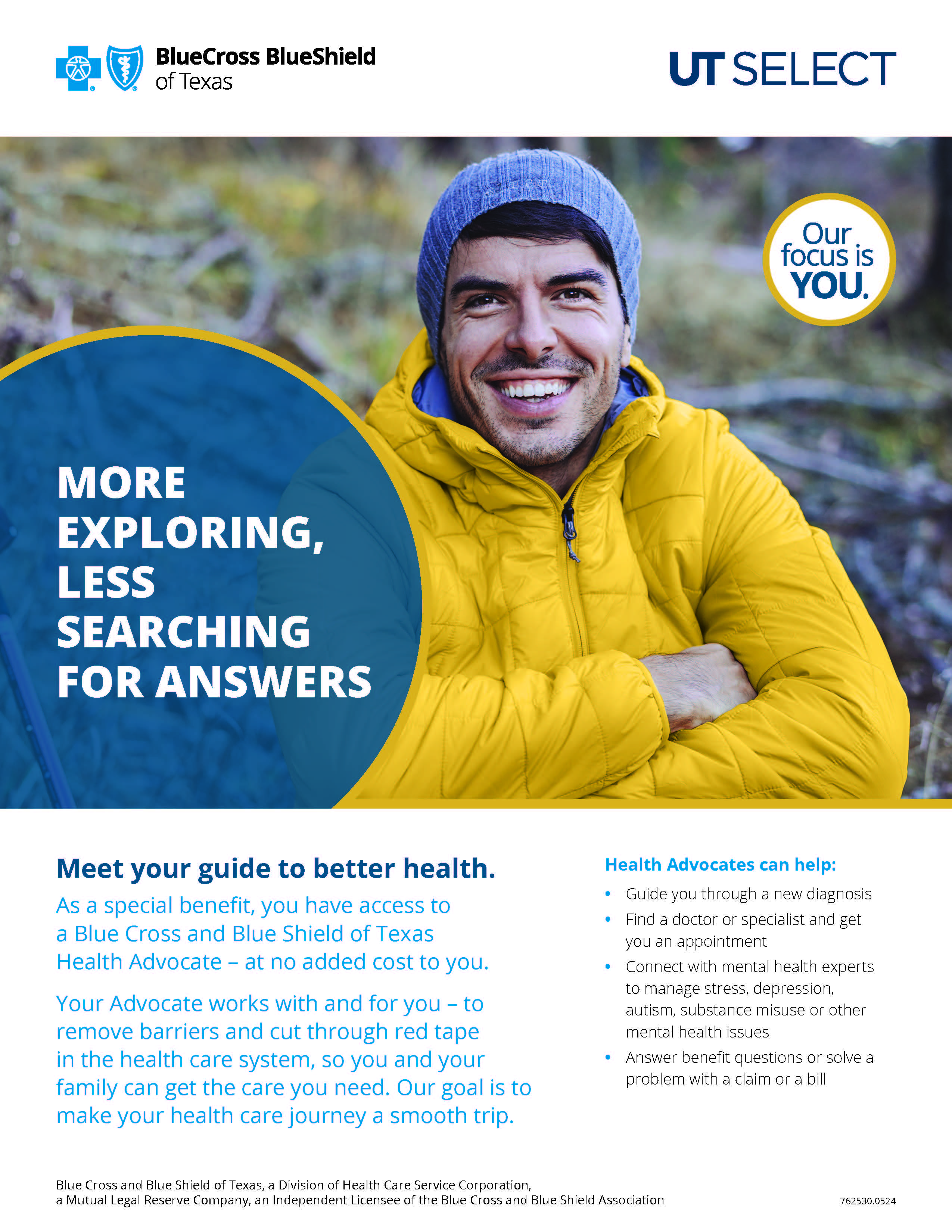 UT SELECT Health Advocate Solutions flyer