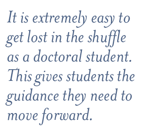 It is extremely easy to get lost in the shuffle as a doctoral student. This gives student the guidance they need to move forward.