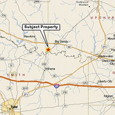 Primary map for property 25.215 acres (Sabine River Tract)