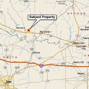Primary map for property 20% interest in 148.18 acres