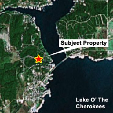 Primary map for property 0.56 acres near Lake O' The Cherokees